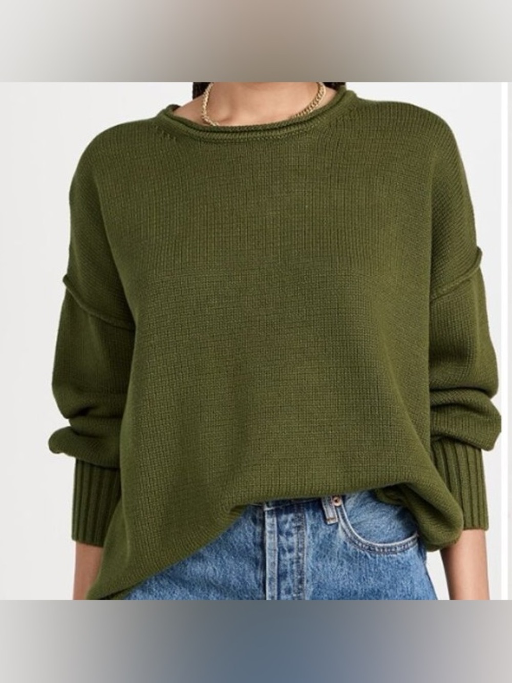 Madewell - Conway Hunter Green Long Sleeve Pullover Classic Sweater Size XS